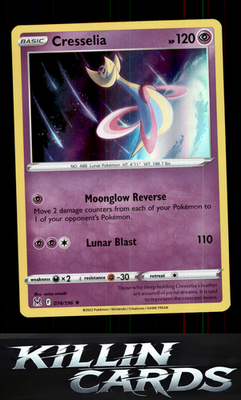 Cresselia 074/196 Pokemon Holo Rare SWSH11: Lost Origin Card NM