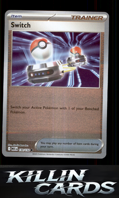 Reverse Holofoil Switch 130/132 Pokemon Common ME01: Mega Evolution Card NM