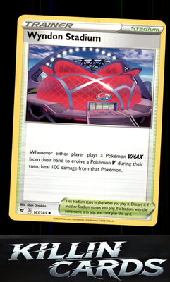 Wyndon Stadium 161/185 Pokemon Uncommon SWSH04: Vivid Voltage Card NM