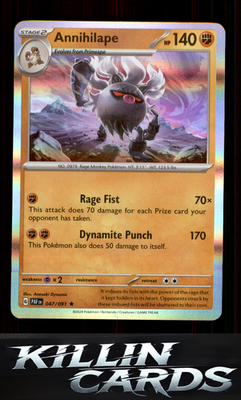 Annihilape - 047/091 047/091 Pokemon Rare SV: Paldean Fates Card NM