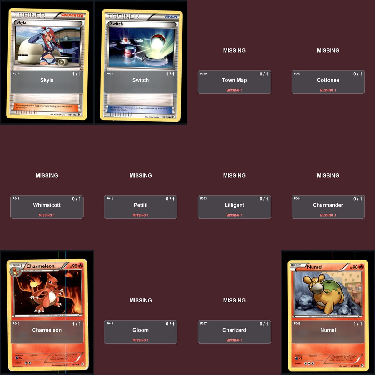 Pokemon TCG Boundaries Crossed C/UC/R Standard Set 42 Cards