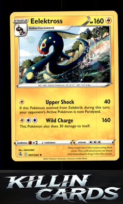 Eelektross 097/264 Pokemon Rare SWSH08: Fusion Strike Card NM