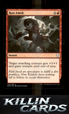 Run Amok 140 Magic C Dominaria Card NM