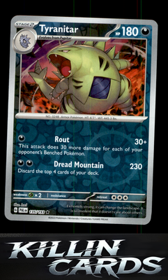 Reverse Holofoil Tyranitar - 135/193 135/193 Pokemon Rare SV02: Paldea Evolved C
