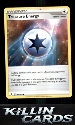 Treasure Energy 165/203 Pokemon Uncommon SWSH07: Evolving Skies Card NM