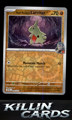 Team Rocket's Larvitar 094/182 Pokemon Common SV10: Destined Rivals Card NM