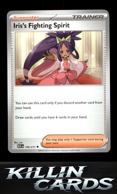 Iris's Fighting Spirit - 190/217 190/217 Pokemon Uncommon ME: Ascended Heroes Ca
