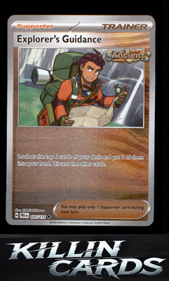 Reverse Holofoil Explorer's Guidance 107/131 Pokemon Uncommon SV: Prismatic Evol