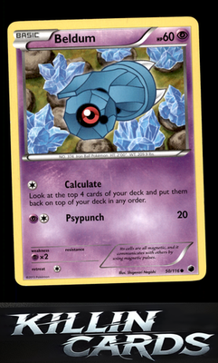 Beldum 50/116 Pokemon Common Plasma Freeze Card LP