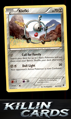 Klefki 66/119 Pokemon Uncommon XY - Phantom Forces Card NM