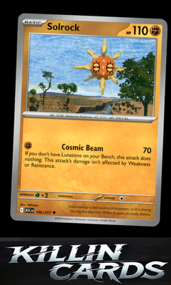 Solrock 106/217 Pokemon Uncommon ME: Ascended Heroes Card NM