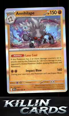 Annihilape 092/182 Pokemon Rare SV10: Destined Rivals Card NM