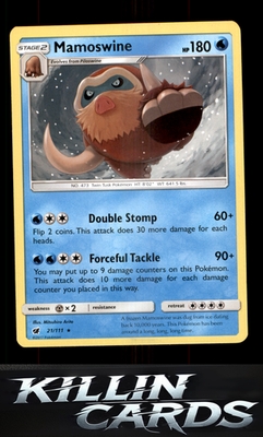 Mamoswine 21/111 Pokemon Rare SM - Crimson Invasion Card NM