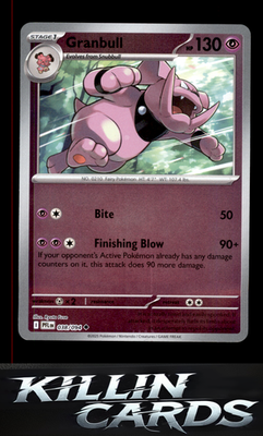 Granbull 038/094 Pokemon Uncommon ME02: Phantasmal Flames Card NM