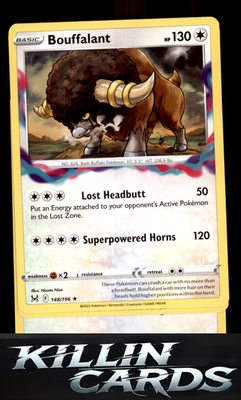 Bouffalant 148/196 Pokemon Rare SWSH11: Lost Origin Card LP