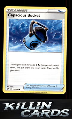 Capacious Bucket 156/192 Pokemon Uncommon SWSH02: Rebel Clash Card NM