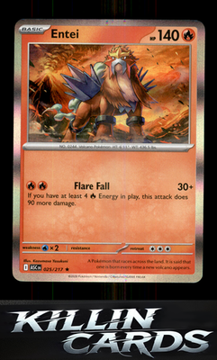 Entei 025/217 Pokemon Rare ME: Ascended Heroes Card NM