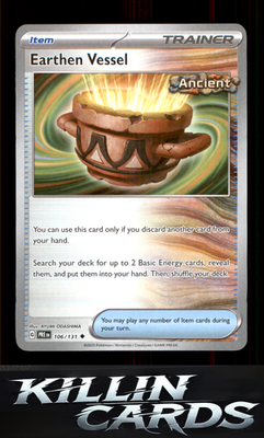 Earthen Vessel 106/131 Pokemon Uncommon SV: Prismatic Evolutions Card NM