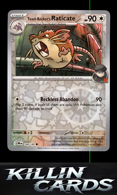 Reverse Holofoil Team Rocket's Raticate - 148/182 148/182 Common SV10: Destined