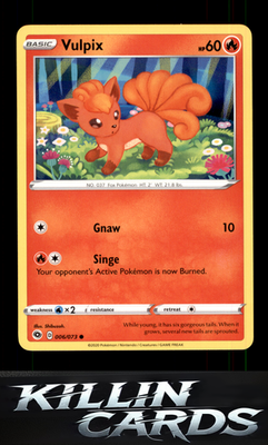 Vulpix 06/73 Pokemon Common Champion's Path Card NM