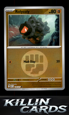 Reverse Holofoil Rolycoly (Energy Symbol Pattern) 118/217 Pokemon Common ME: Asc