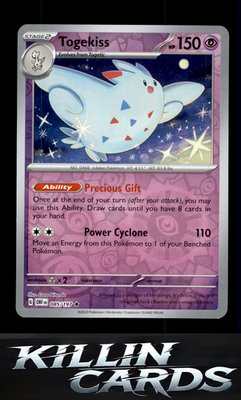 Reverse Holofoil Togekiss 085/197 Pokemon Rare SV03: Obsidian Flames Card NM