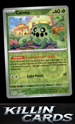 Reverse Holofoil Cacnea - 005/198 005/198 Pokemon Common SV01: Scarlet & Violet