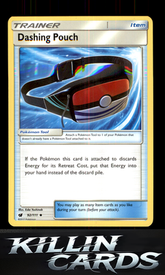Dashing Pouch 92/111 Pokemon Uncommon SM - Crimson Invasion Card NM