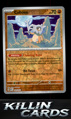 Reverse Holofoil Cubone 104/165 Pokemon Common SV: Scarlet & Violet 151 Card LP