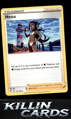 Nessa 157/185 Pokemon Uncommon SWSH04: Vivid Voltage Card NM
