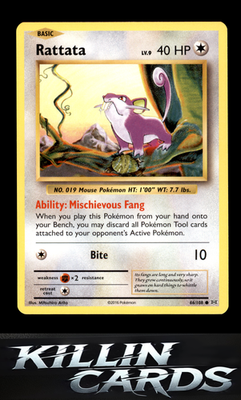 Rattata 66/108 Pokemon Common XY - Evolutions Card NM