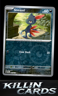 Reverse Holofoil Sneasel 061/131 Pokemon Common SV: Prismatic Evolutions Card NM
