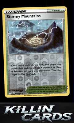 Reverse Holofoil Stormy Mountains 161/203 Pokemon Uncommon SWSH07: Evolving Skie