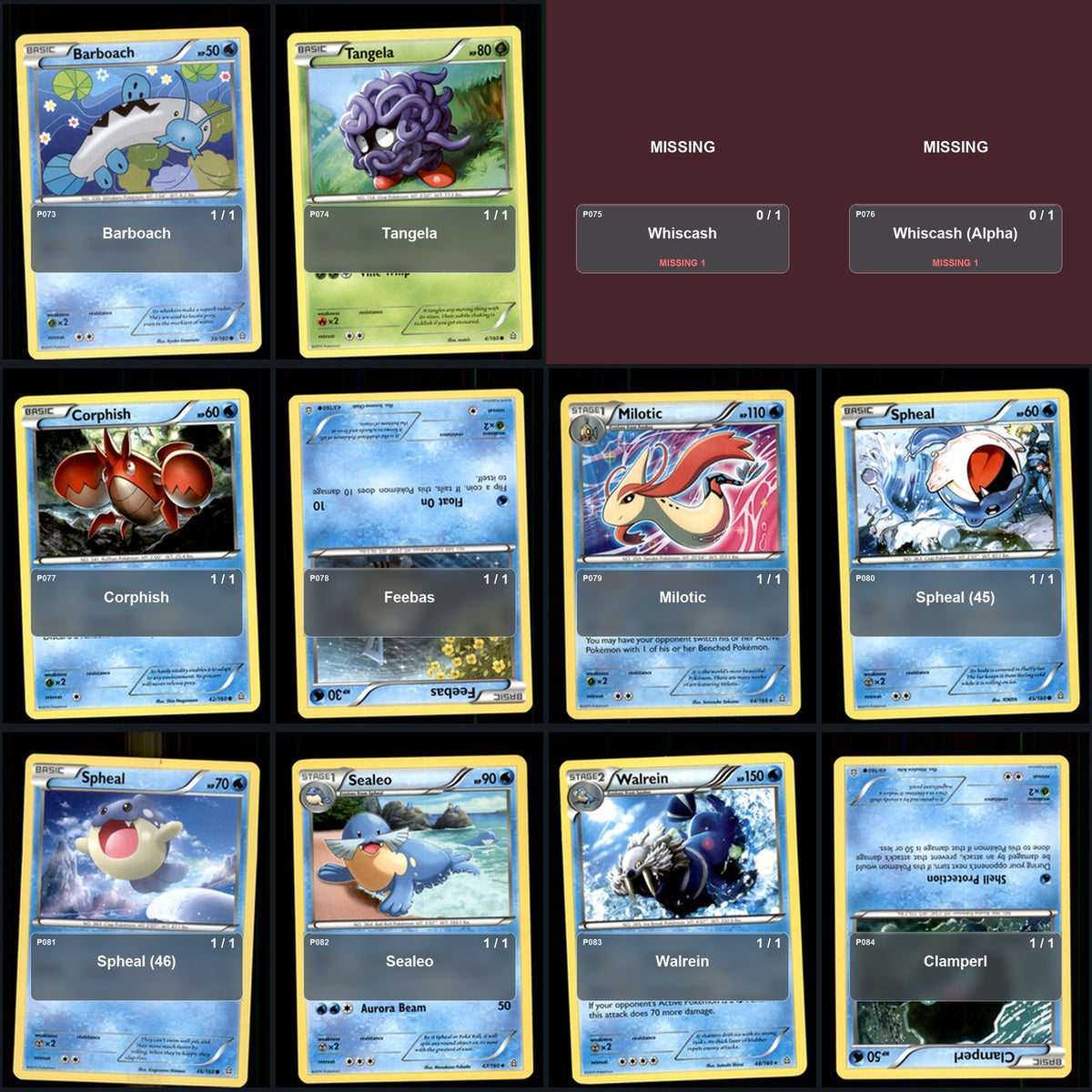 Pokemon TCG XY - Primal Clash C/UC/R Standard Set 92 Cards