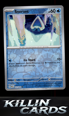 Reverse Holofoil Snorunt - 037/182 037/182 Pokemon Common SV04: Paradox Rift Car