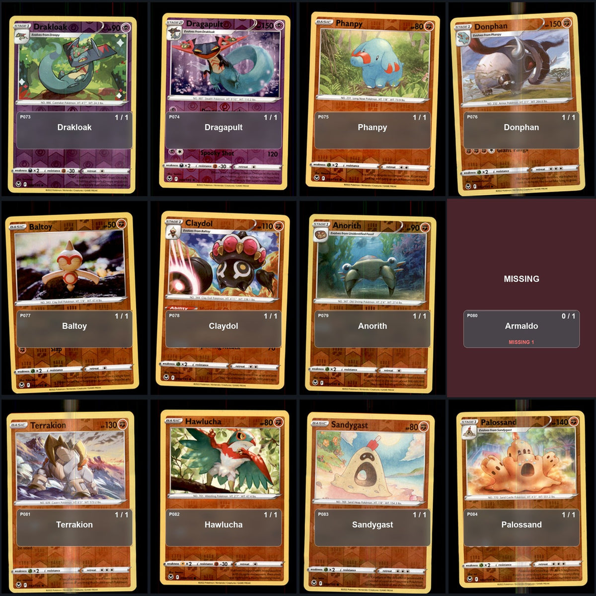 Pokemon TCG SWSH12: Silver Tempest Reverse Holo Master Set 133 Reverse Holo Card