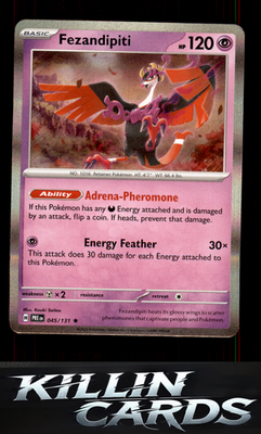 Fezandipiti 045/131 Pokemon Rare SV: Prismatic Evolutions Card NM