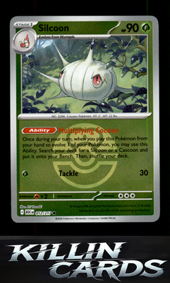 Reverse Holofoil Silcoon (Love Ball) 012/217 Pokemon Common ME: Ascended Heroes