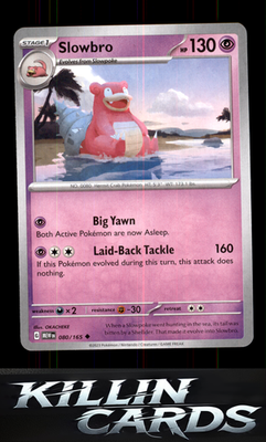 Slowbro 080/165 Pokemon Uncommon SV: Scarlet & Violet 151 Card NM