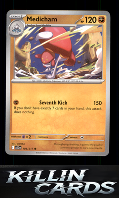Medicham - 104/217 104/217 Pokemon Common ME: Ascended Heroes Card NM