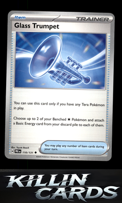 Glass Trumpet 110/131 Pokemon Uncommon SV: Prismatic Evolutions Card NM