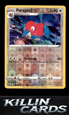 Reverse Holofoil Porygon2 117/198 Pokemon Uncommon SWSH06: Chilling Reign Card N