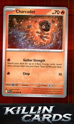 Charcadet 019/094 Pokemon Common ME02: Phantasmal Flames Card NM