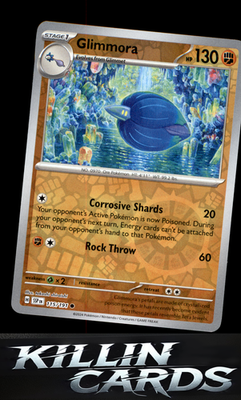 Reverse Holofoil Glimmora 115/191 Pokemon Common SV08: Surging Sparks Card NM