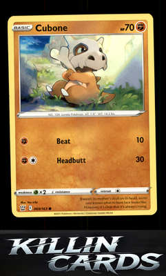 Cubone 069/163 Pokemon Common SWSH05: Battle Styles Card NM
