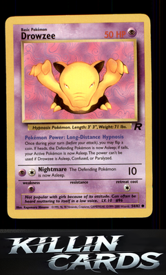Drowzee 54/82 Pokemon Common Team Rocket Card LP