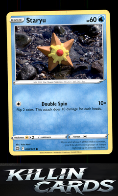 Staryu 030/172 Pokemon Common SWSH09: Brilliant Stars Card NM
