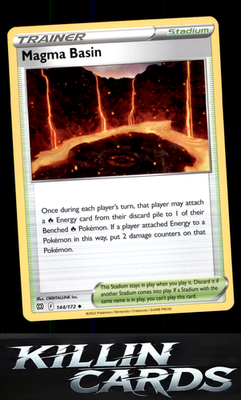 Magma Basin 144/172 Pokemon Uncommon SWSH09: Brilliant Stars Card NM