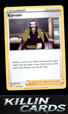 Kamado 149/189 Pokemon Uncommon SWSH10: Astral Radiance Card NM