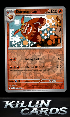 Reverse Holofoil Darmanitan 035/167 Pokemon Uncommon SV06: Twilight Masquerade C